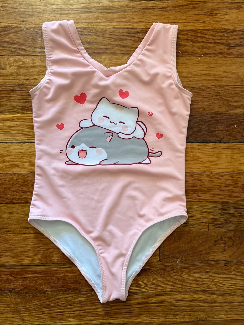 🩷 Amazon Pink Kids Dance Costume Leotard with Cat Graphic 🩷